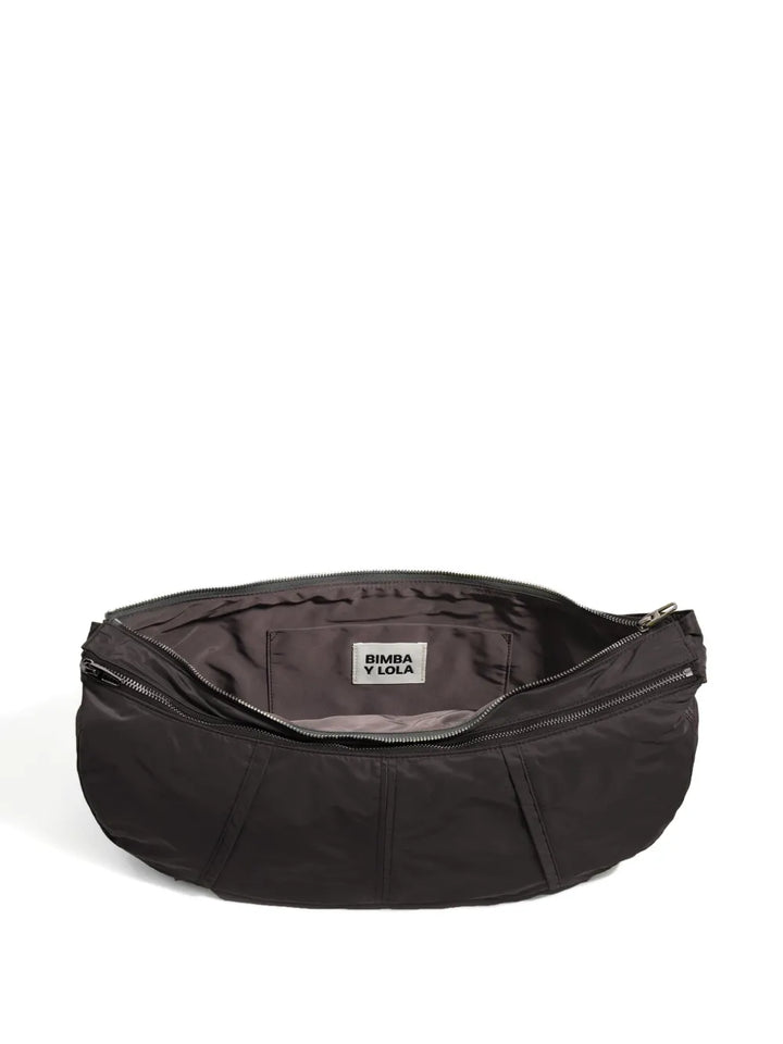 Bimba Y Lola Large Moon Crescent Shaped Zip Fastening Shoulder Bag — Same as shown — Size One Size — Detail View