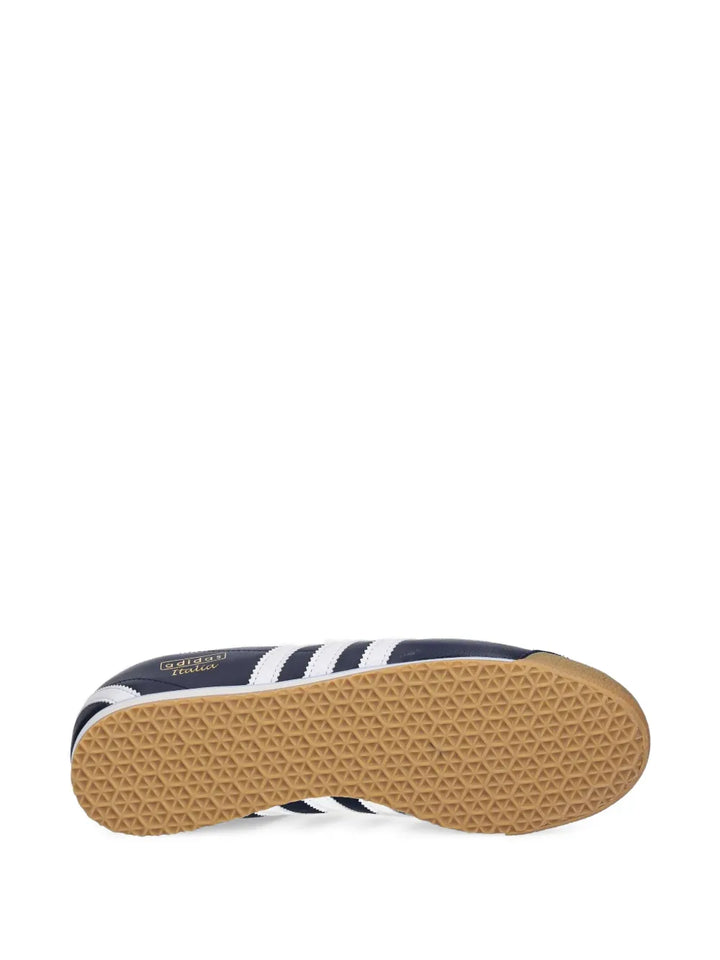 adidas Italia Leather Sneakers — Navy Blue — Size US M 11 - US W 12.5 — Detail View