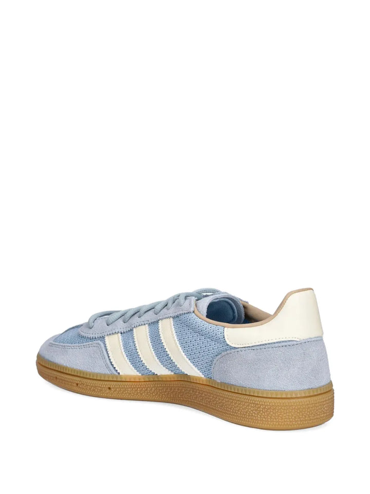 adidas Handball Spezial Three-Stripe Mesh Sneakers — Light Blue — Size US M 10 - US W 11.5 — Top View