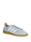 adidas Handball Spezial Three-Stripe Mesh Sneakers — Light Blue — Size US M 10 - US W 11.5 — Side View