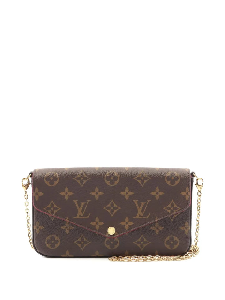 Louis Vuitton Pre Owned 2020 Small Pochette Felicie Monogram Shoulder Bag — Same as shown — Size One Size — Side View