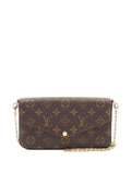 Louis Vuitton Pre Owned 2020 Small Pochette Felicie Monogram Shoulder Bag — Same as shown — Size One Size — Side View