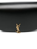 Saint Laurent Logo Plaque Curved Shoulder Bag — Same as shown — Size One Size — Top View