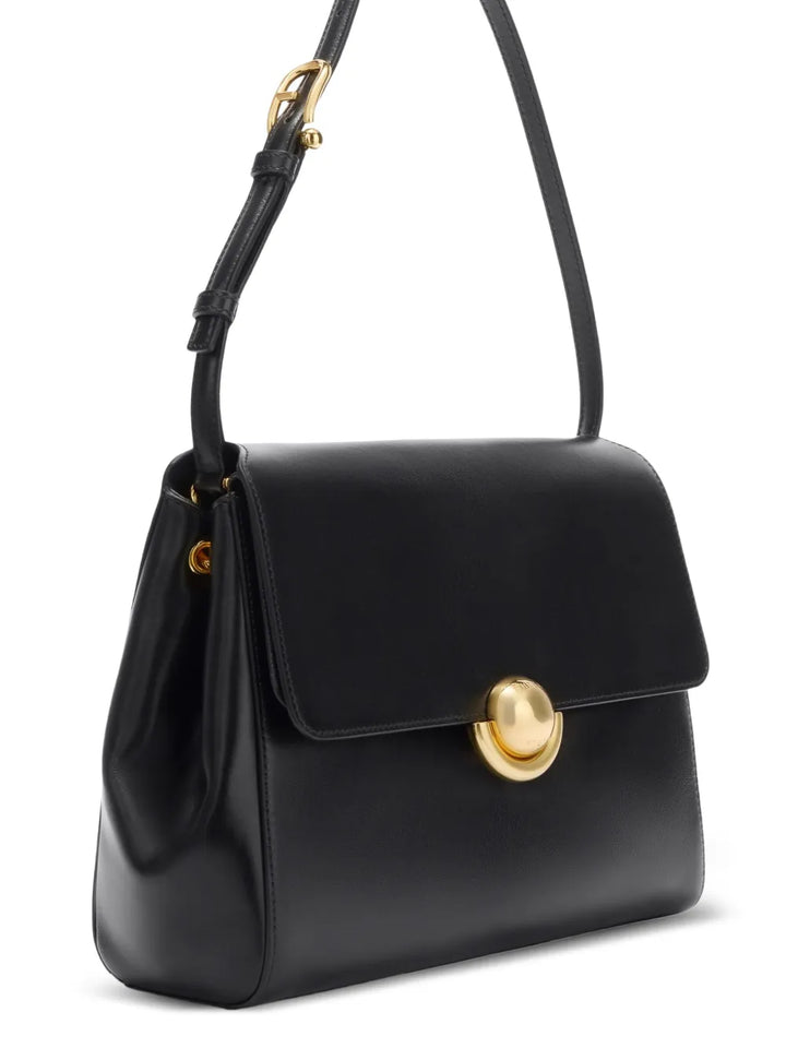 Furla Sfera Clasp Leather Shoulder Bag — Same as shown — Size One Size — Back View