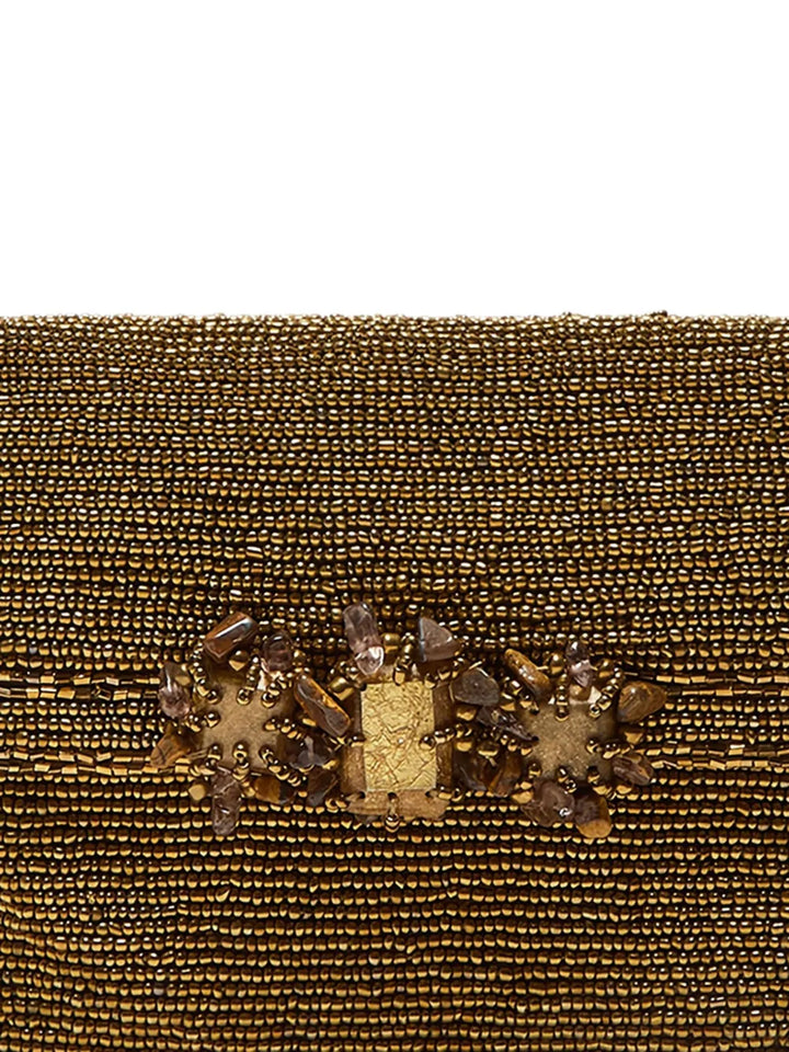 Maliparmi Beaded Embellishment Shoulder Bag — Same as shown — Size One Size — Side View