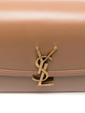 Saint Laurent Medium Solferino Logo Plaque Foldover Shoulder Bag — Same as shown — Size One Size — Top View