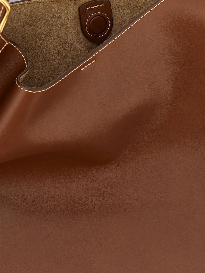 Polo Ralph Lauren Polo Id Leather Shoulder Bag — Same as shown — Size One Size — Back View