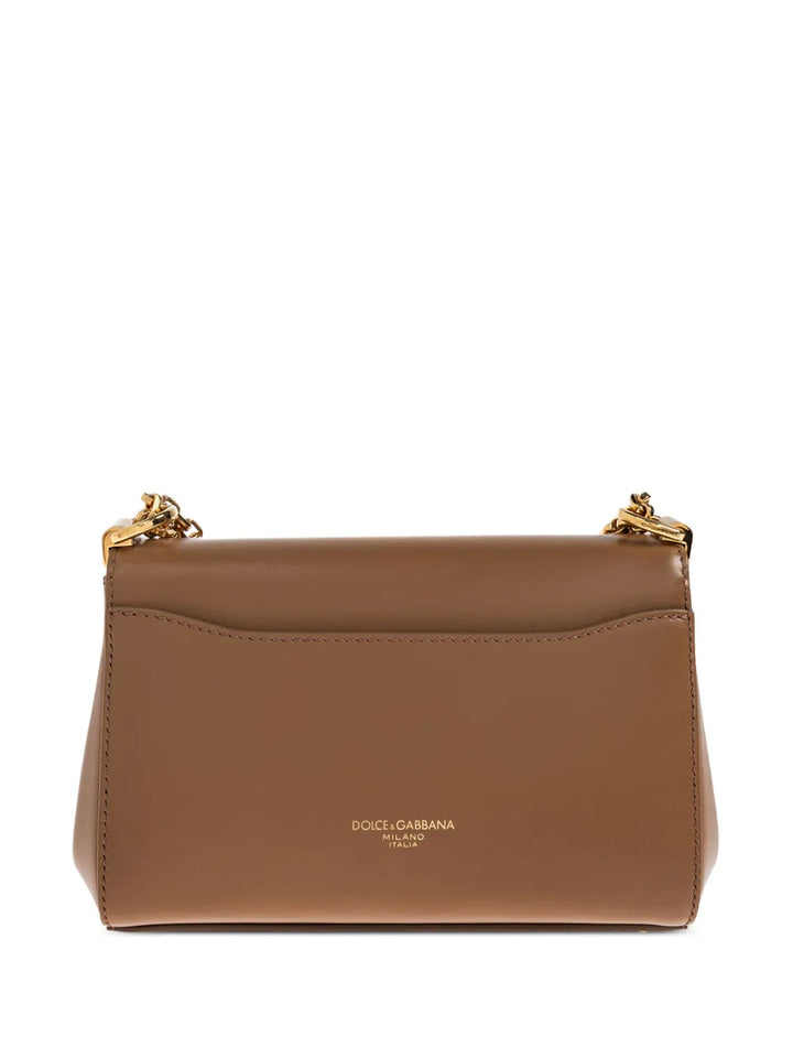 Dolce Gabbana Mini Marlene City Chain Strap Flap Tote Bag — Same as shown — Size One Size — Back View