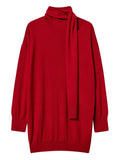Twinset Cut Out Mini Dress — Red — Size XS — Front View