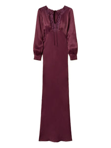 Twinset Lace Insert Satin Dress — Same as shown — Size XS — Front View