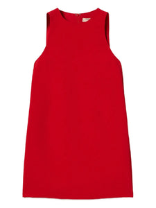 Twinset A Line Sleeveless Dress — Red — Size S — Front View