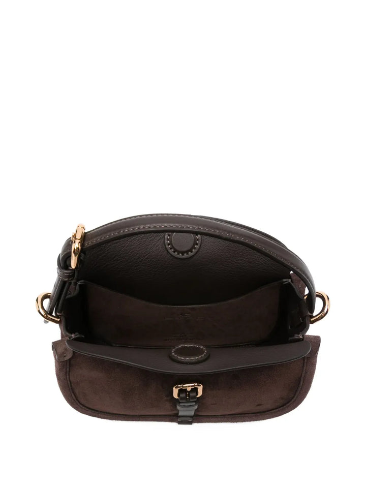 Etro Small Buckle Fastening Suede Shoulder Bag — Same as shown — Size One Size — Detail View