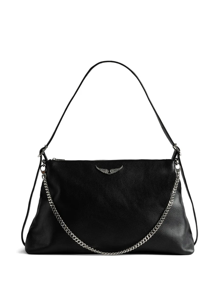 Zadigvoltaire Jim Chain Strap Leather Shoulder Bag — Same as shown — Size One Size — Detail View