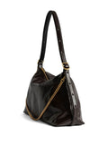 Zadigvoltaire Jim Chain Embellished Shoulder Bag — Same as shown — Size One Size — Back View