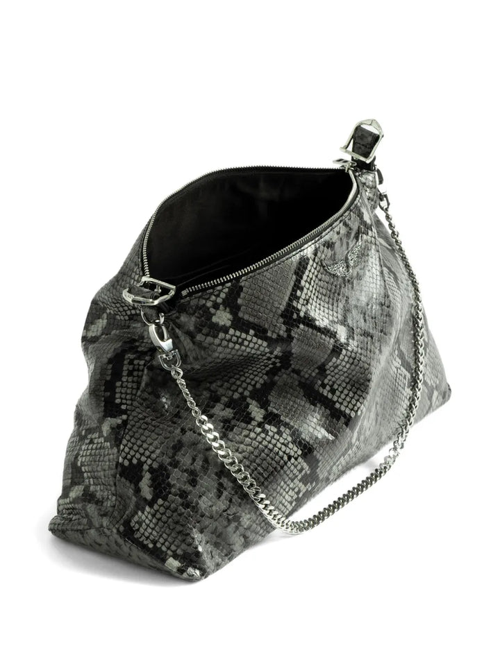 Zadigvoltaire Jim Wild Python Effect Shoulder Bag — Same as shown — Size One Size — Detail View