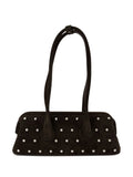 Osoi Mini Boat Wide Stud Embellished Suede Shoulder Bag — Same as shown — Size One Size — Side View