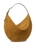 Tory Burch Balloon T Monogram Suede Shoulder Bag — Same as shown — Size One Size — Side View