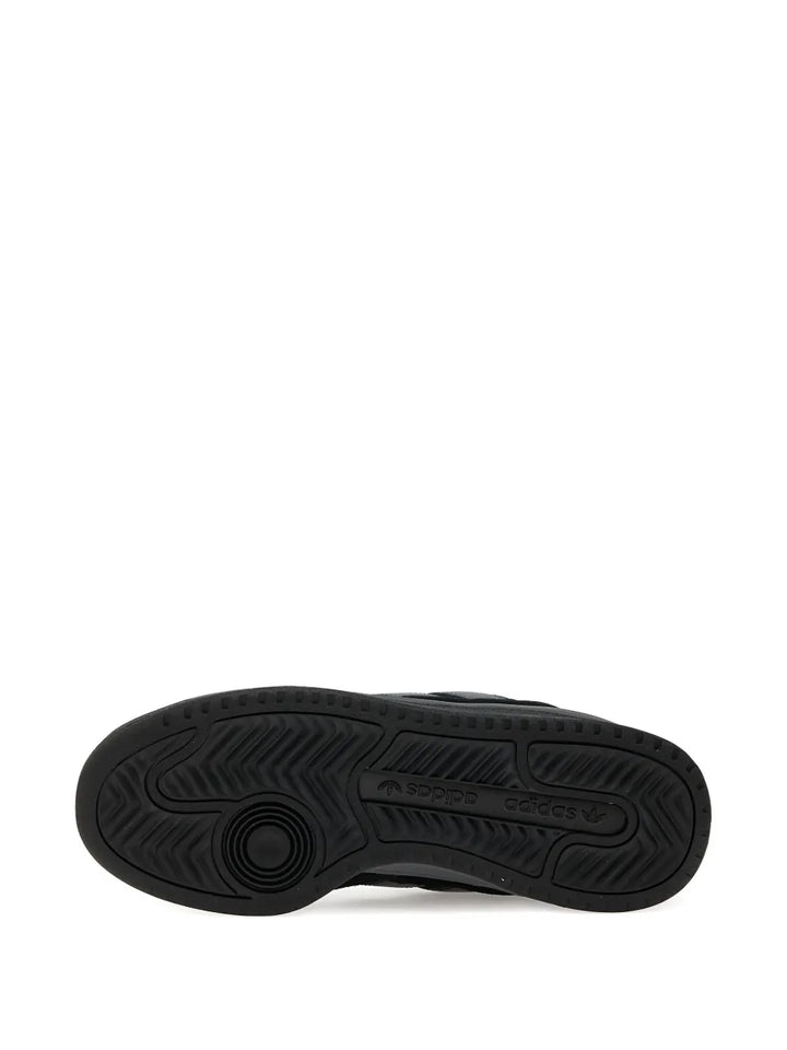 adidas Forum 2000 Three-Stripe Suede Sneakers — Black — Size US M 8.5 - US W 10 — Detail View