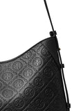 Tory Burch T Monogram Pebble Leather Shoulder Bag — Same as shown — Size One Size — Top View