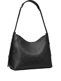 Tory Burch T Monogram Pebble Leather Shoulder Bag — Same as shown — Size One Size — Front View