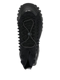 adidas By Stella Mccartney Ridged-Sole Lace-Up Sneakers — Black — Size US M 10 - US W 11.5 — Top View