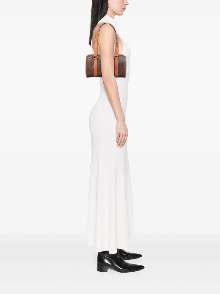 Celine Pre Owned 1995 Macadam Coated Canvas Shoulder Bag — Same as shown — Size One Size — Side View