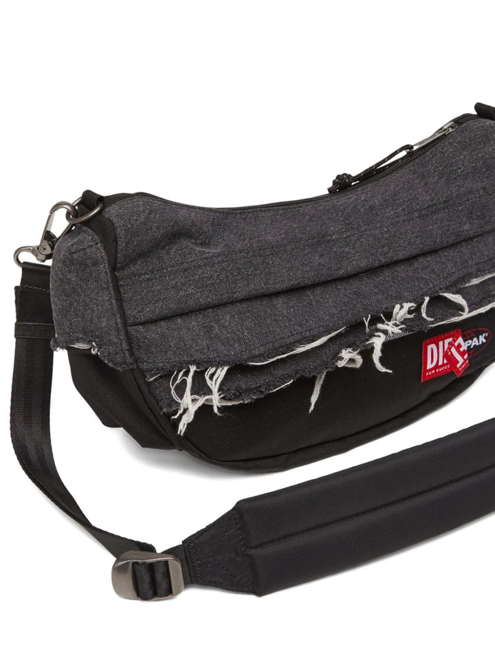 Diesel X Eastpak Frayed Denim Shoulder Bag — Same as shown — Size One Size — Detail View