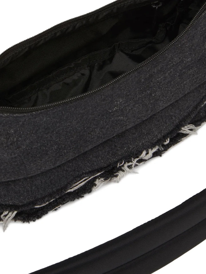 Diesel X Eastpak Frayed Denim Shoulder Bag — Same as shown — Size One Size — Top View
