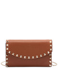 Valentino Garavani Rockstud Leather Chain Shoulder Bag — Same as shown — Size One Size — Front View