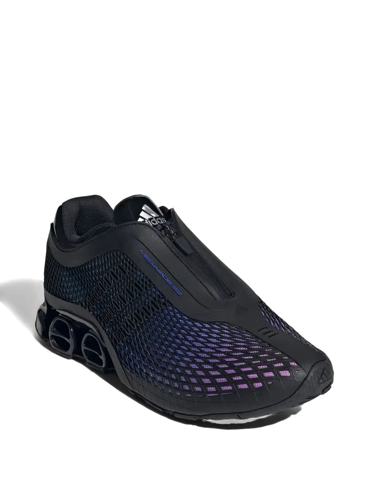 adidas Megaride S2 Black Hi-Res Blue Sneakers — Black — Size US M 10 - US W 11.5 — Side View