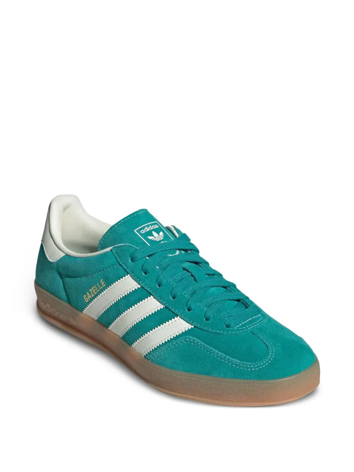 adidas Gazelle Indoor Pure Teal Sneakers — Teal Green — Size US M 5.5 - US W 7 — Side View
