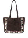 Valentino Garavani Nellcote Suede Shoulder Bag — Same as shown — Size One Size — Front View