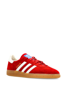 adidas Spezial Three-Stripe Suede Sneakers — Red — Size US M 8 - US W 9.5 — Detail View