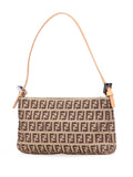 Fendi Pre Owned 2000 2010 Zucchino Canvas Pochette Shoulder Bag — Same as shown — Size One Size — Back View