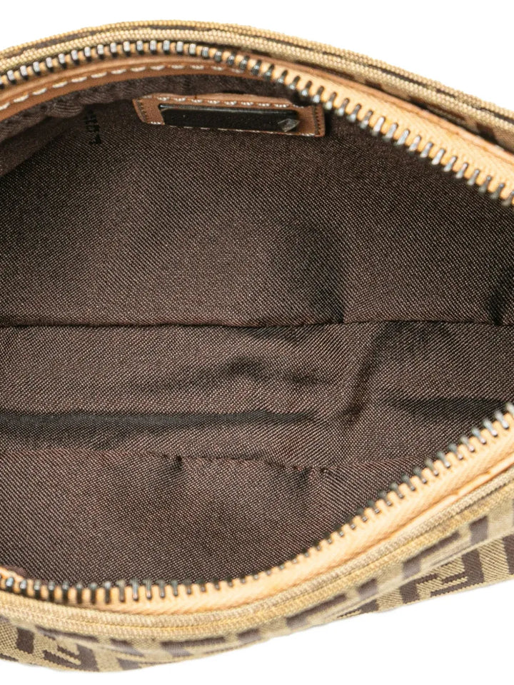 Fendi Pre Owned 2000 2010 Zucchino Canvas Pochette Shoulder Bag — Same as shown — Size One Size — Detail View