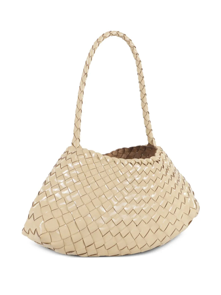 Dragon Diffusion Woven Leather Shoulder Bag — Same as shown — Size One Size — Back View
