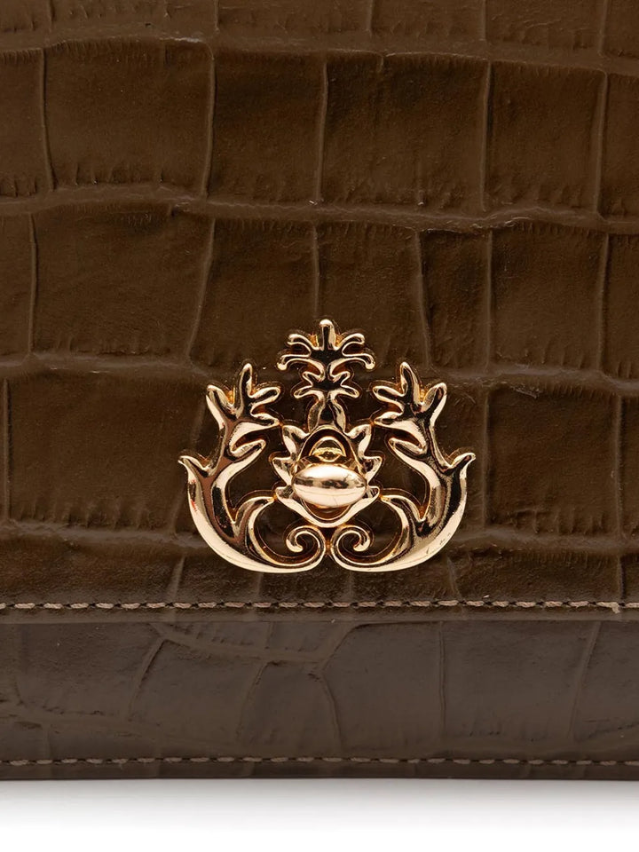 Isla Forever Crocodile Embossed Chain Mini Bag — Same as shown — Size One Size — Back View