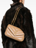 Saint Laurent Small Loulou Matelasse Shoulder Bag — Same as shown — Size One Size — Side View