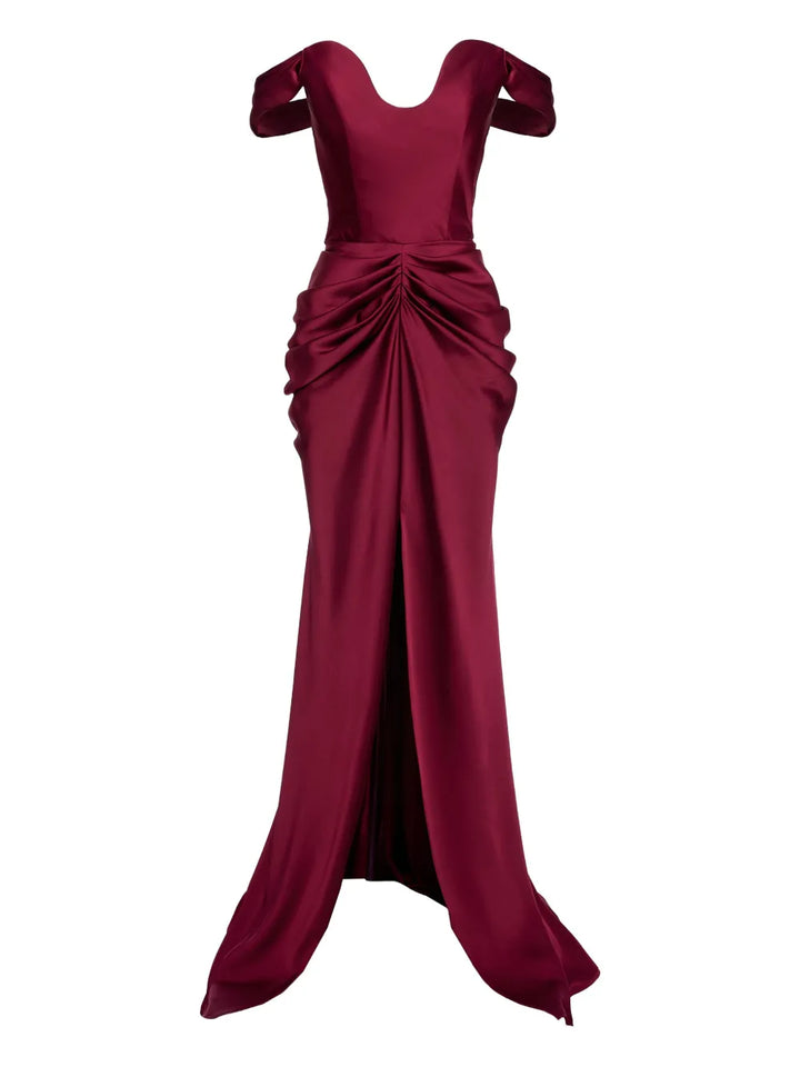 Ana Radu Off The Shoulder Draped Dress — Same as shown — Size S — Front View