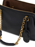 Etro Chain Trimmed Leather Shoulder Bag — Same as shown — Size One Size — Top View