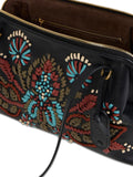 Etro Embroidered Leather Shoulder Bag — Same as shown — Size One Size — Top View