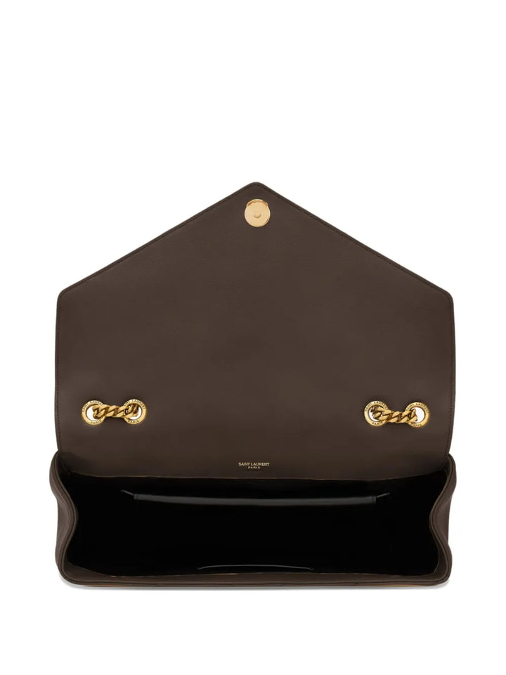 Saint Laurent Loulou Large Chevron Chain Shoulder Bag — Same as shown — Size One Size — Top View