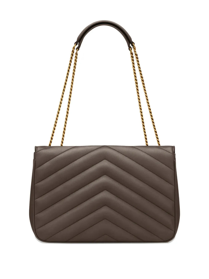 Saint Laurent Loulou Large Chevron Chain Shoulder Bag — Same as shown — Size One Size — Side View