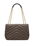 Saint Laurent Loulou Large Chevron Chain Shoulder Bag — Same as shown — Size One Size — Side View