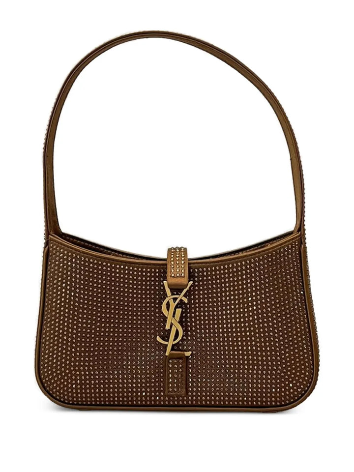 Saint Laurent Embellished Logo Shoulder Bag — Same as shown — Size One Size — Front View