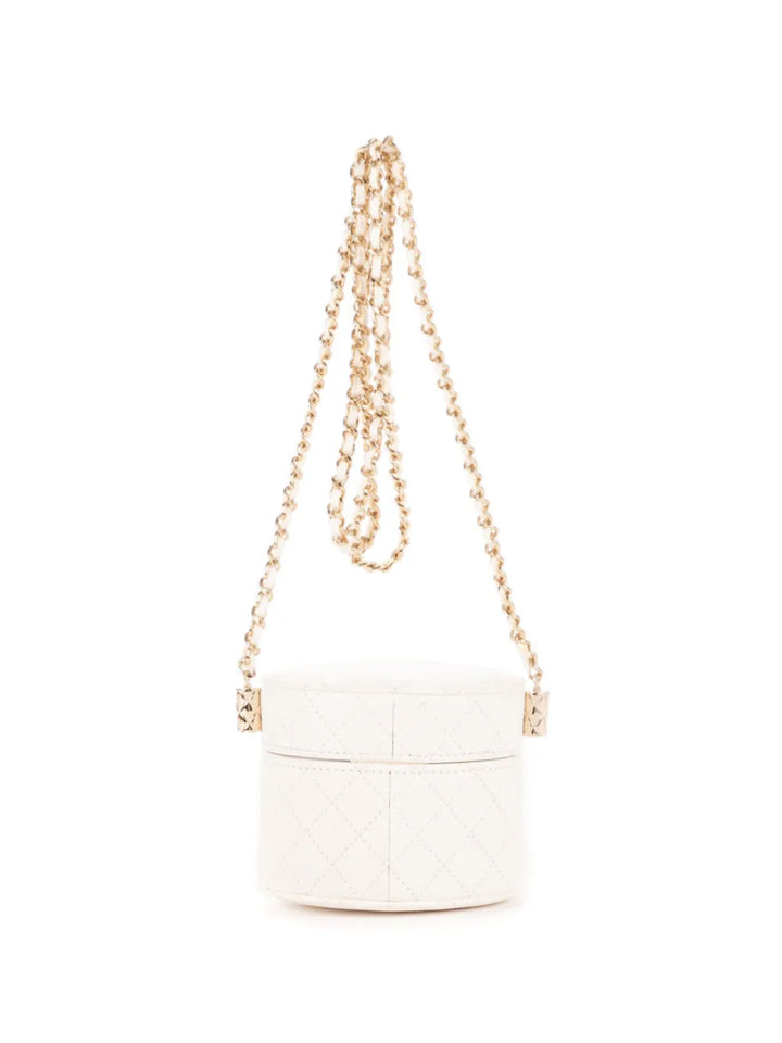 Chanel Pre Owned Diamond Quilted Vanity Bag — Same as shown — Size One Size — Side View