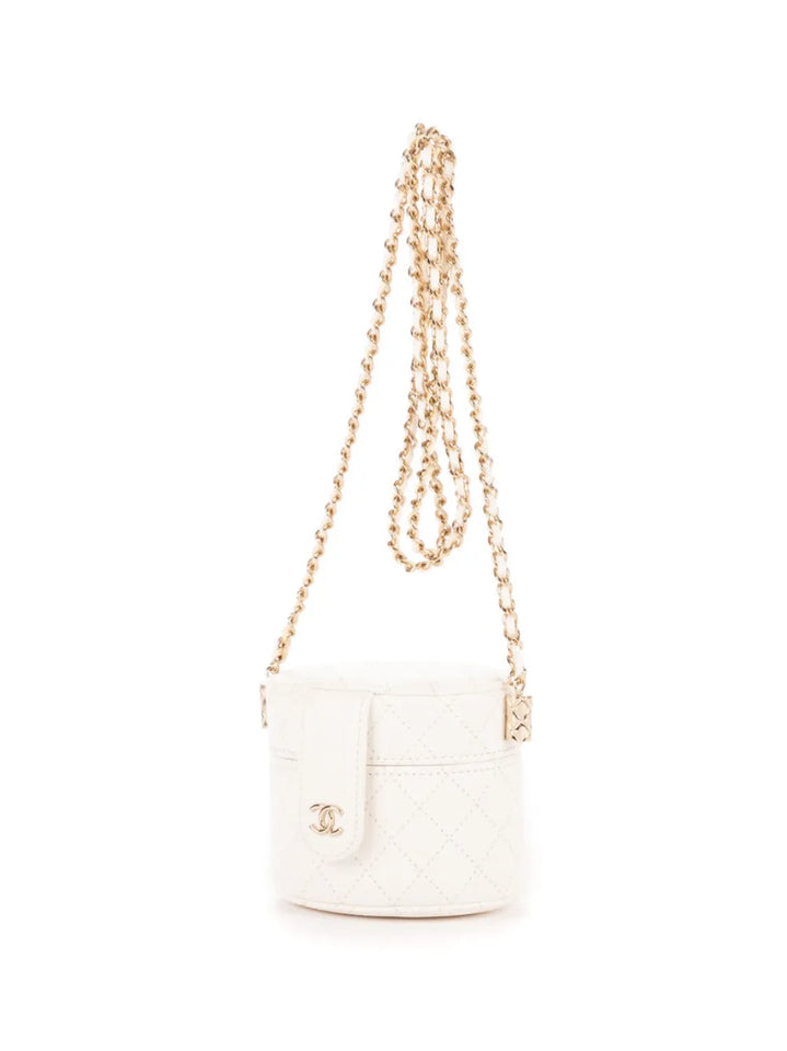 Chanel Pre Owned Diamond Quilted Vanity Bag — Same as shown — Size One Size — Back View