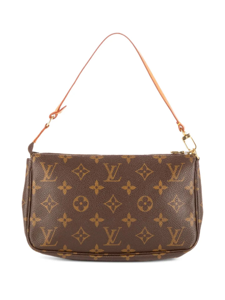 Louis Vuitton Pre Owned Pochette Accessoires Monogram Shoulder Bag — Same as shown — Size One Size — Side View