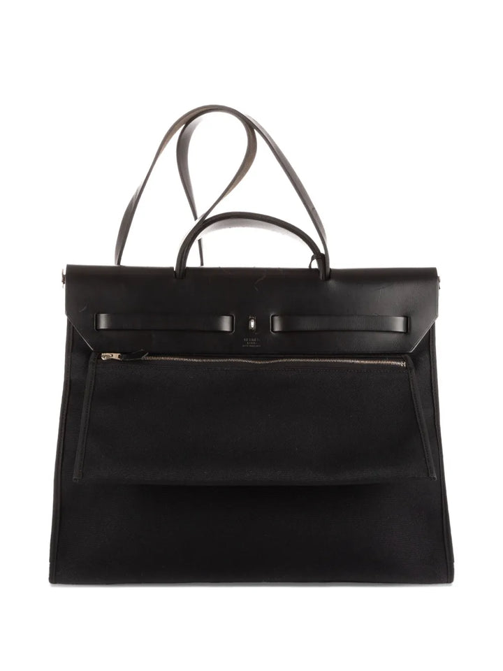 Hermes Pre Owned 2000 Leather Trim Shoulder Bag — Same as shown — Size One Size — Side View