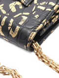 Chanel Pre Owned Mini 2019 Crocodile Embossed Chain Shoulder Bag — Same as shown — Size One Size — Back View